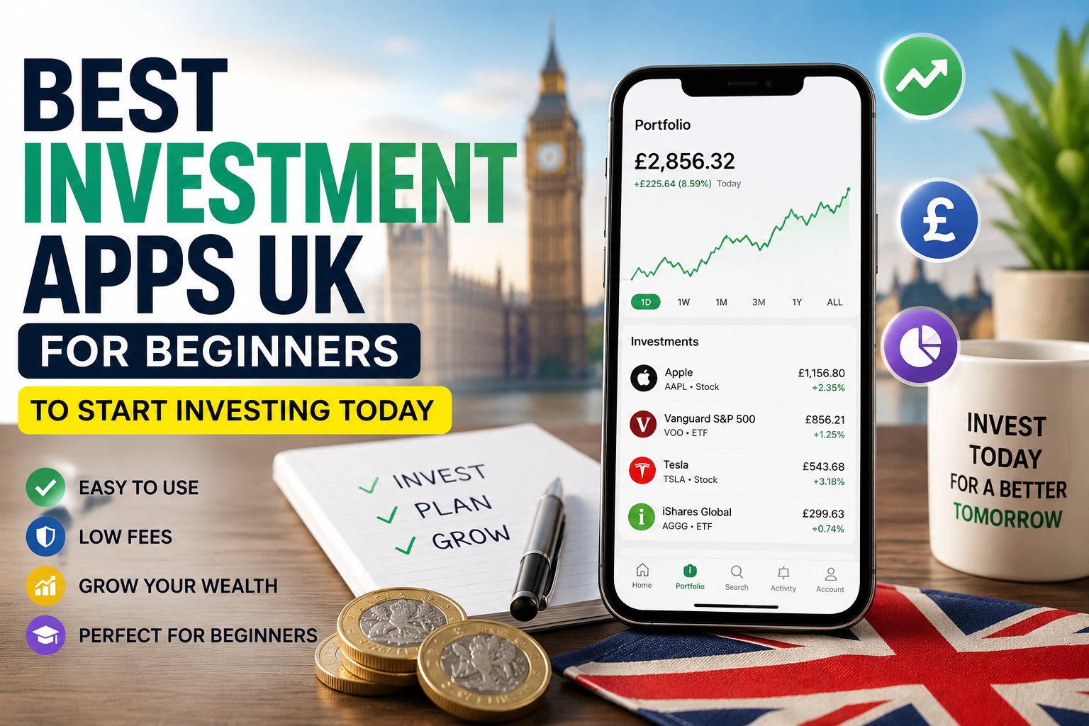 best investment apps uk for beginners