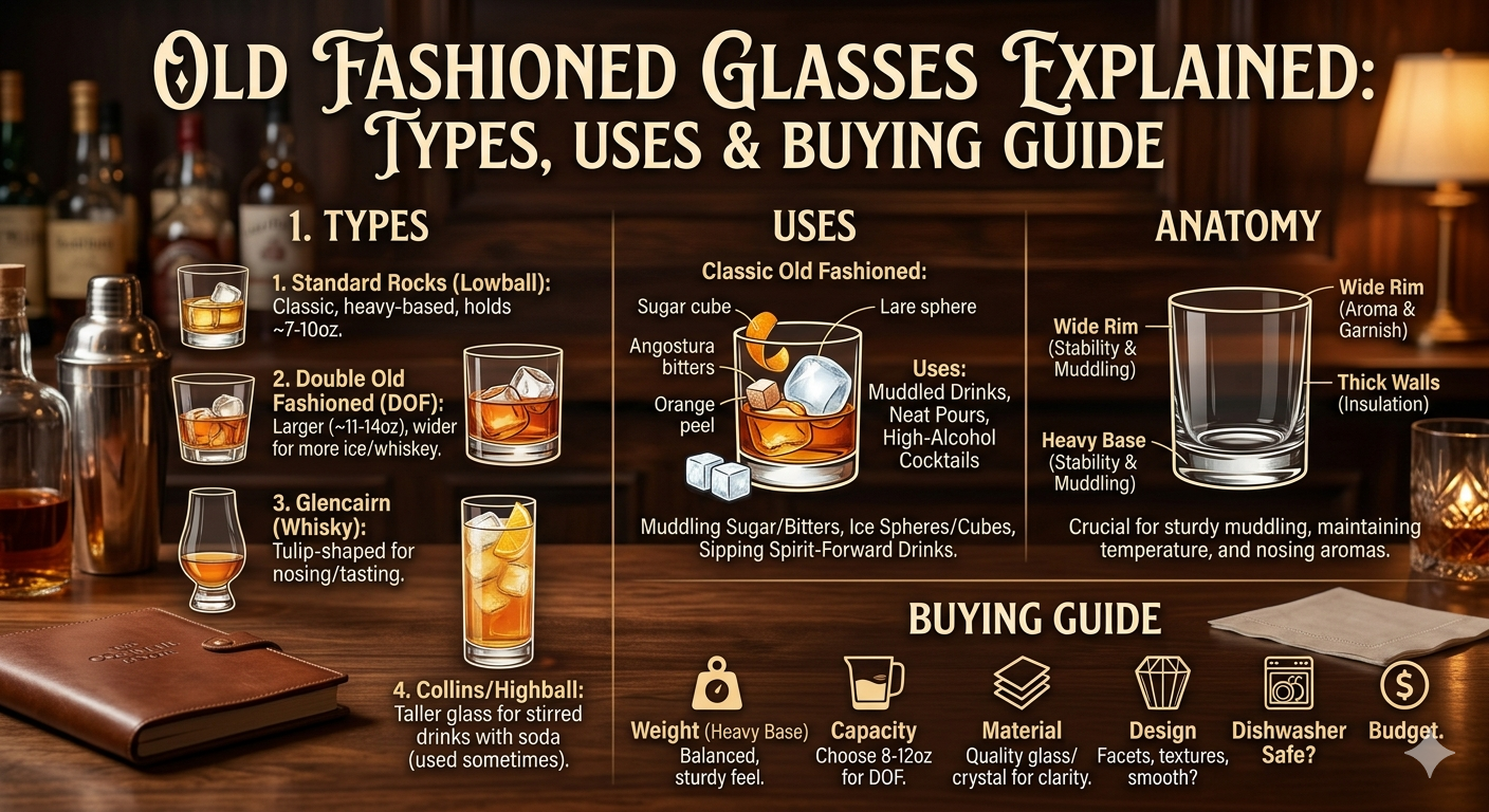 old fashioned glasses